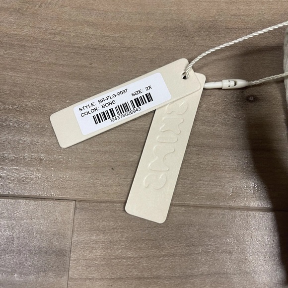 Skims By Kim K Cotton Plunge Bralette BR-PLG-0037 Bone Size 2X NWT Women’s Bra - Picture 12 of 16